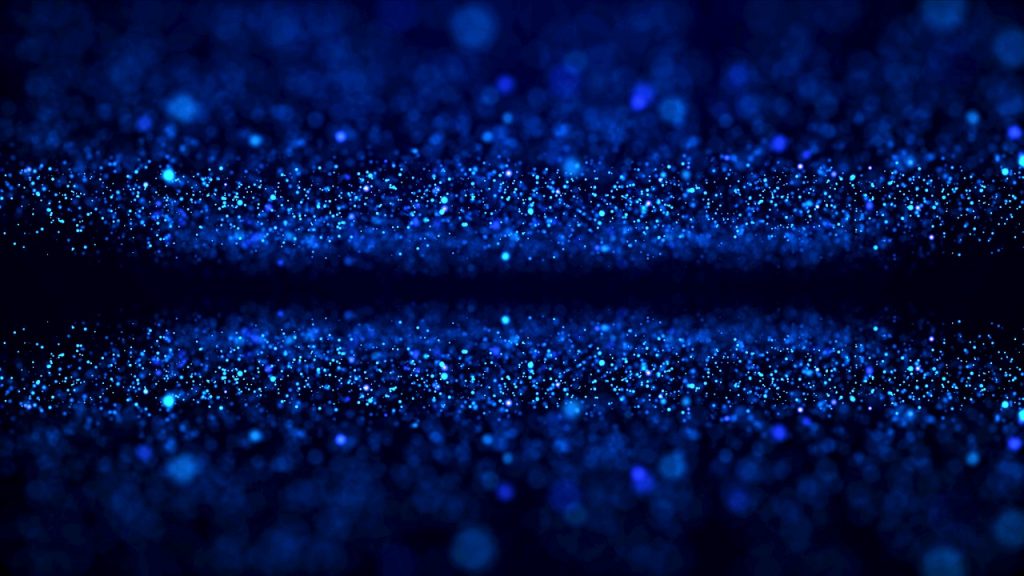 particles, blue, lights